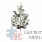 Веточка глазго c ягодами 73 см белая