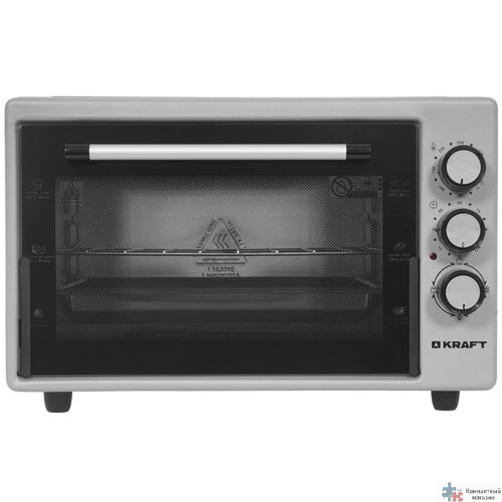 KRAFT KF-MO 3800 GR  Мини-печь, 38 л, серый