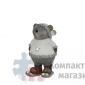 Мышь 8*8*13 см серая