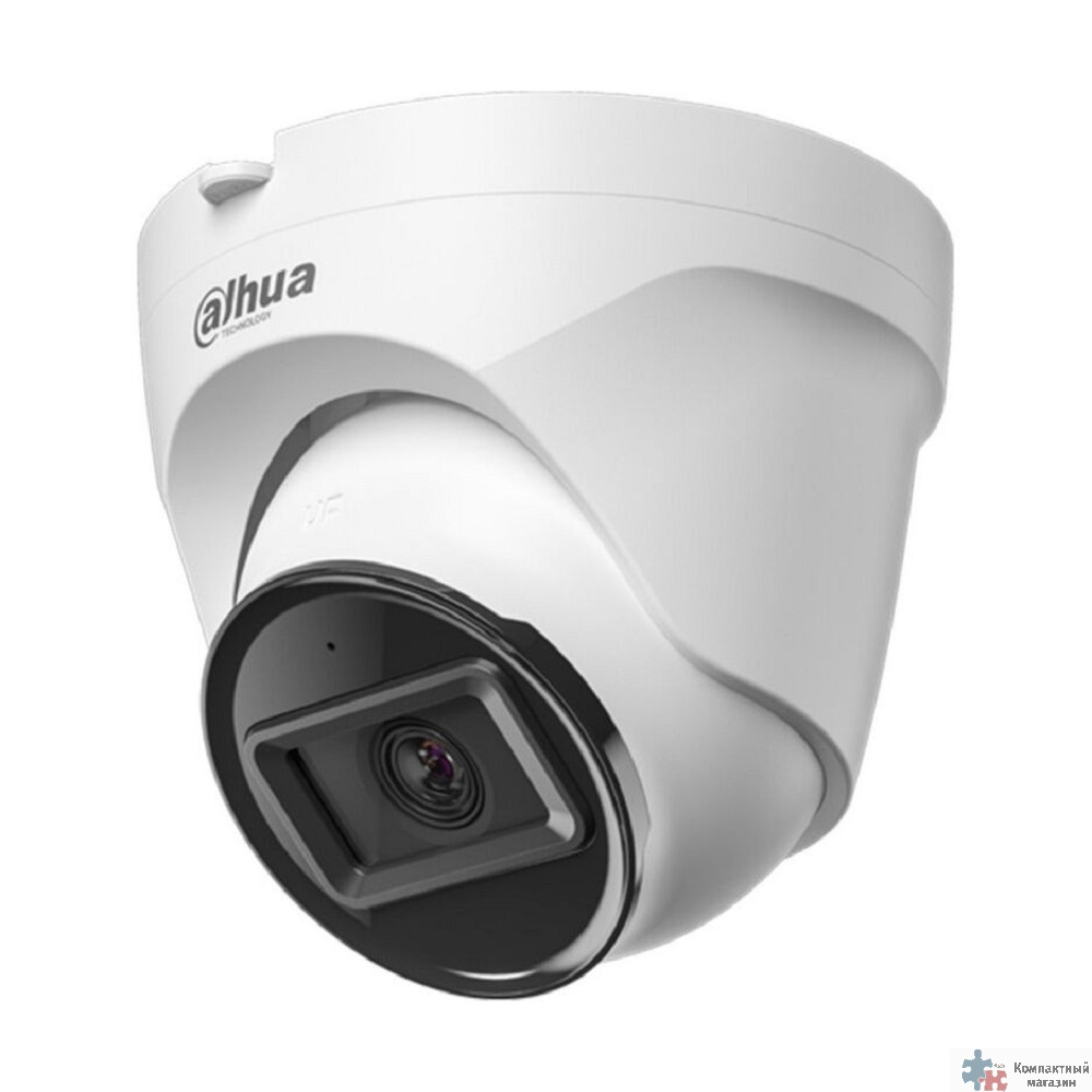 DAHUA DH-IPC-T1E20P-A-0360B Уличная турельная IP-видеокамера 2Мп, 1/3.2” CMOS, объектив 3.6мм, LED 30м, IP67, пластик