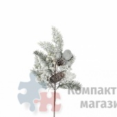 Веточка глазго c ягодами 53 см белая