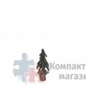 Елочка в мешочке  45*20 см с шишками зеленая