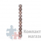 Набор пластиковых новогодних шаров  6 см светло-розовый 10 шт. в тубусе