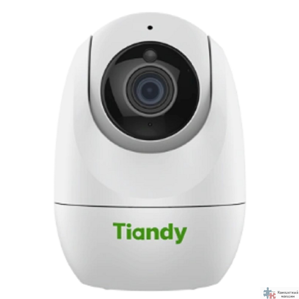 Tiandy TC-H332N 9DA-4 компактная поворотная домашняя, 3Мп, 2304х1296@20к/c, DWDR, цвет: 0.05лк, S+265, H.265(HP), S+264, H.264(HP, MP, BP), объектив 4мм, встроенные микрофон и динамик, G.711A, G.711U 