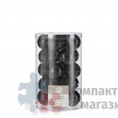 Набор новогодних шаров &oslash; 4 см 20 шт черный в прозрачной упаковке