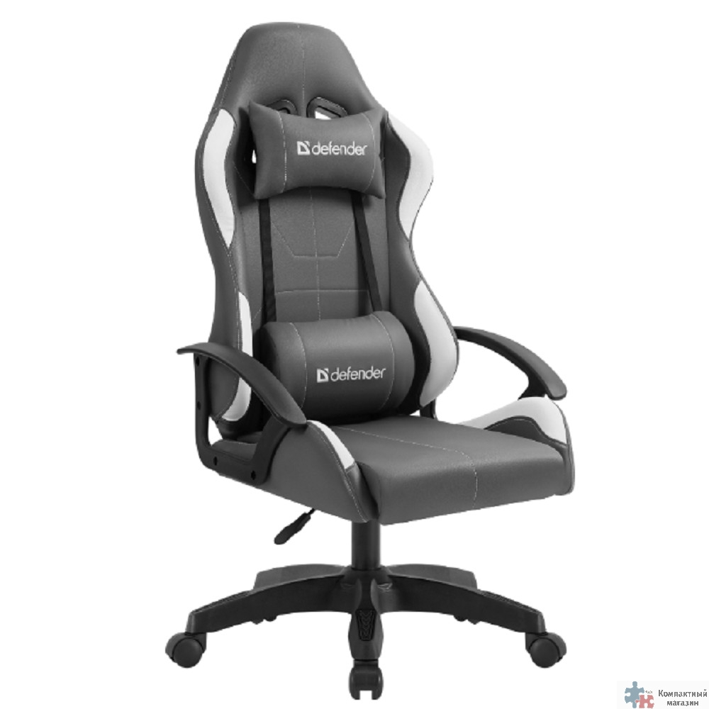 Игровое кресло Chromos Серый/Белый,класс 2,PU DEFENDER (64675)