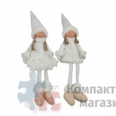 Фигурка мальчик/девочка 16х7х46 см белая