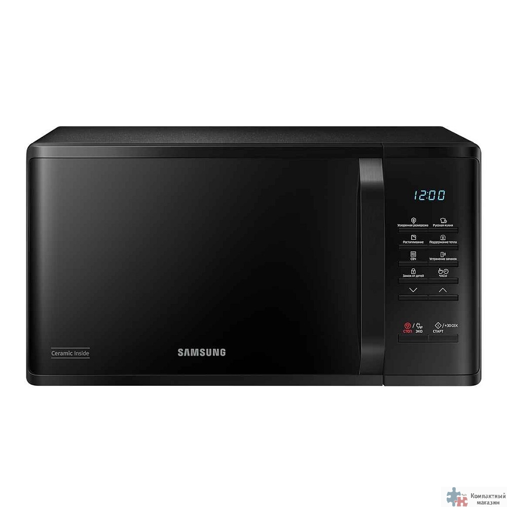 Samsung MS23K3513AK Микроволновая печь , 800 Вт, 23 л, серый/ черный