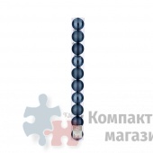 Набор пластиковых новогодних шаров  6 см шампань 10 шт. в тубусе
