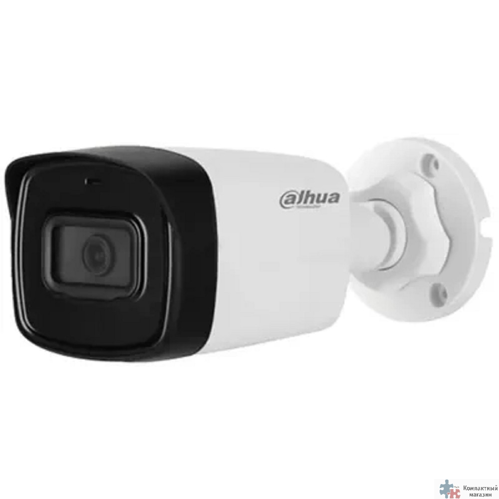 DAHUA DH-IPC-B1E20P-A-0280B Уличная цилиндрическая IP-видеокамера 2Мп, 1/3.2” CMOS, объектив 2.8мм, LED 30м, IP67, пластик