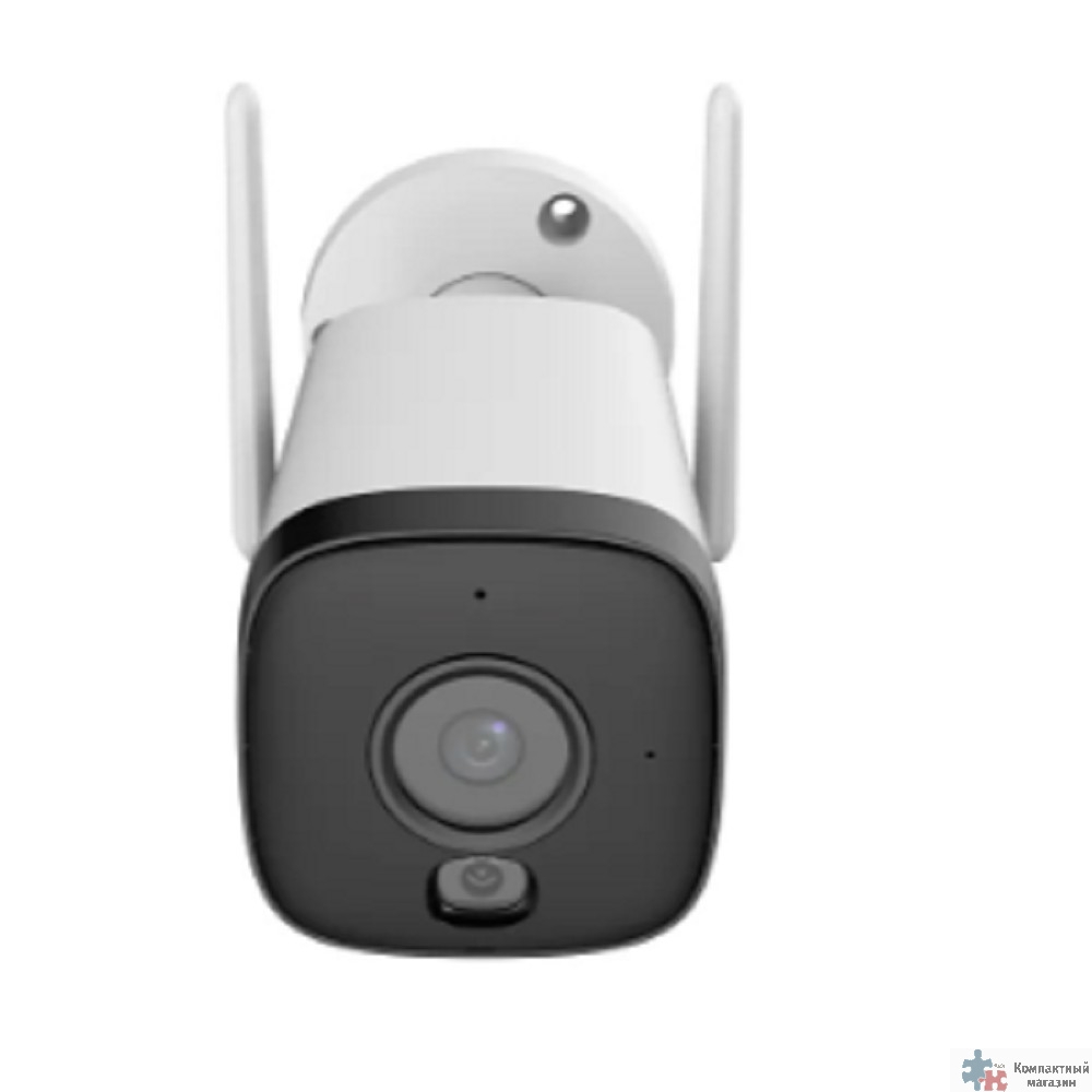 DAHUA DH-IPC-HFW1539DTK1-SW-PV Уличная цилиндрическая IP-видеокамера WI-FI SmartDualLight 3Мп; 1/2.8” CMOS; объектив 2.8мм; обнаружение людей, микрофон, ИК 30м, LED 30м, IP67, пластик