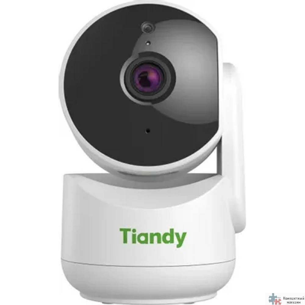 Tiandy TC-H322A Spec:I2W/WIFI/Eu/4mm компактная поворотная домашняя, 2Мп, 1920х1080@20к/c, DWDR, цвет: 0.02лк, S+265, H.265(HP), S+264, H.264(HP, MP, BP), объектив 4мм, встроенные микрофон и динамик, 