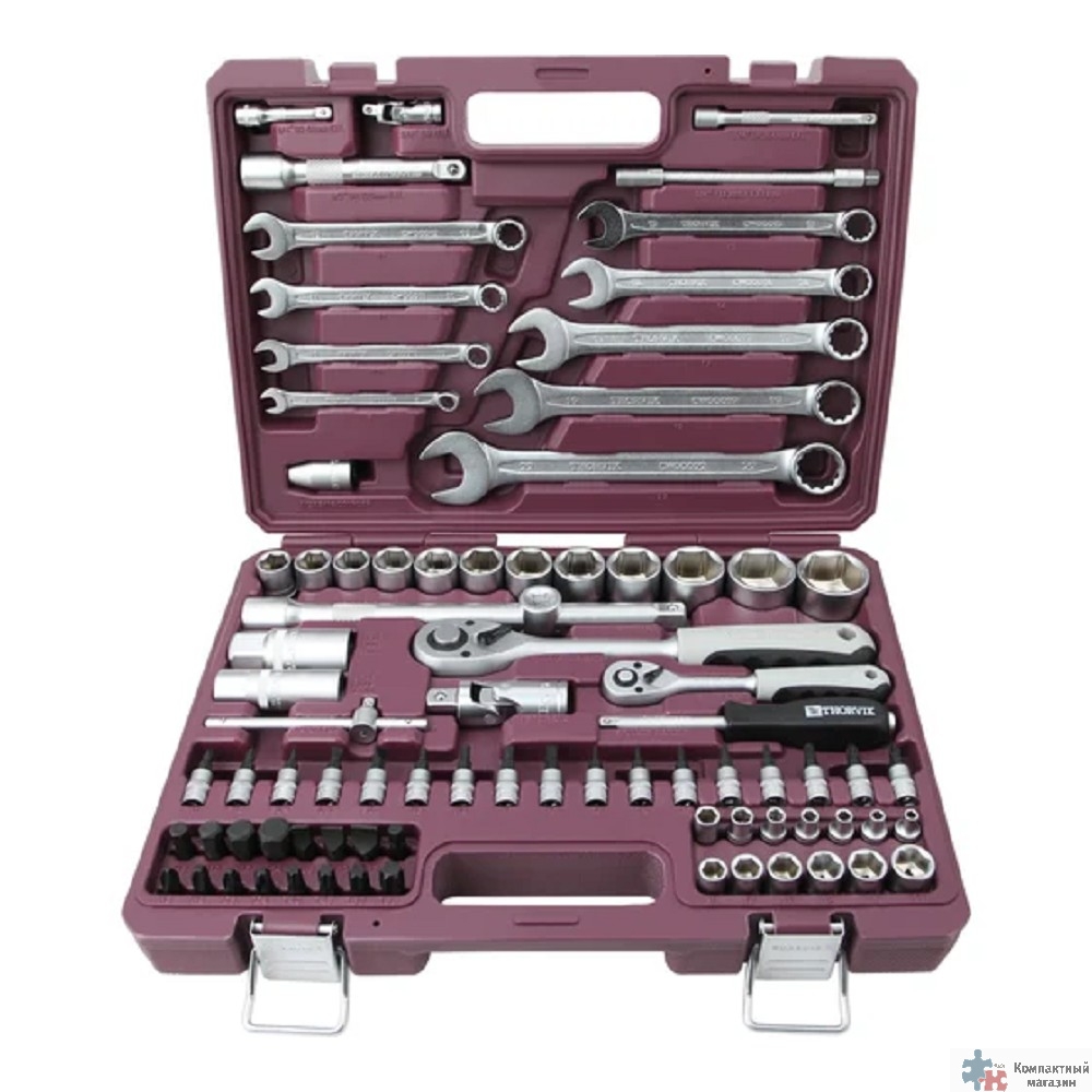 Thorvik TS082 Набор инструмента универсальный 1/4", 1/2"DR, 82 предмета