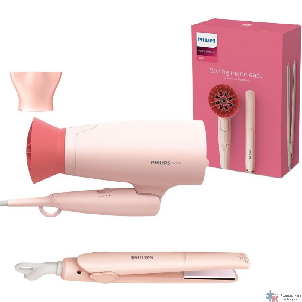 PHILIPS BHP398/00 Набор для укладки, фен+выпрямитель 