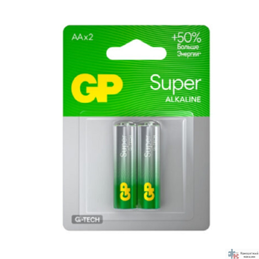 GP 15AA21-2CRSBC2 20/160 Super Alkaline G-Tech (2 шт. в уп-ке)