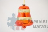 Новогодняя игрушка "Объемный колокольчик" глянцевый, диаметр 150 мм