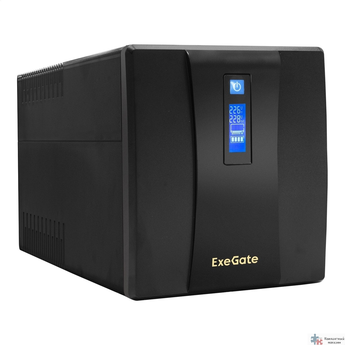Повреждение упаковки Exegate EP285494RUS ИБП ExeGate SpecialPro Smart LLB-1200.LCD.AVR.EURO.RJ.USB <1200VA/750W, LCD, AVR, 4 евророзетки, RJ45/11, USB, Black>