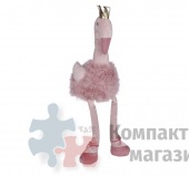 Фламинго в короне розовый 20*16*30 см