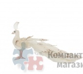Павлин 35*14*15 см белый