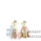Мышь 2 вида 9*5,5*4,5 см розовая