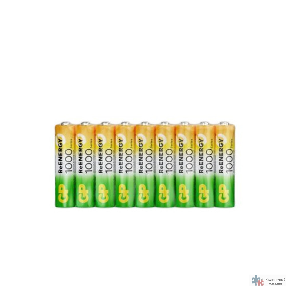 GP ReEnergy 100AAAHC AAA, емкость 1000 мАч (100AAAHCRGY-2) (18шт. в уп-ке)(GP100AAAHCGRY-B18)