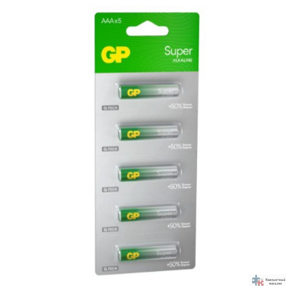 GP 24AA21-2CRSC5 60/600 Super Alkaline G-Tech (5 шт. в уп-ке)