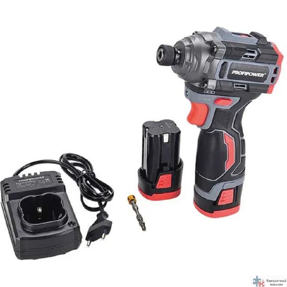 Аккумуляторный бесщеточный винтоверт PROFIPOWER BL-162(16В,160Нм,Li-ion 2шт,2.0Ач,поясная клипса, бита-магнит, 3 скорости,З/У,в кейсе) [E0211]