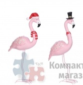 Фламинго розовый 15*4*25 см 2 вида