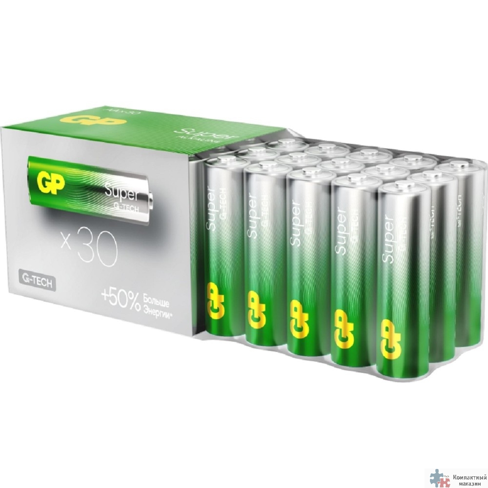 GP 15AA21-2CRSWC30 180/720 Super Alkaline G-Tech (30 шт. в уп-ке) 