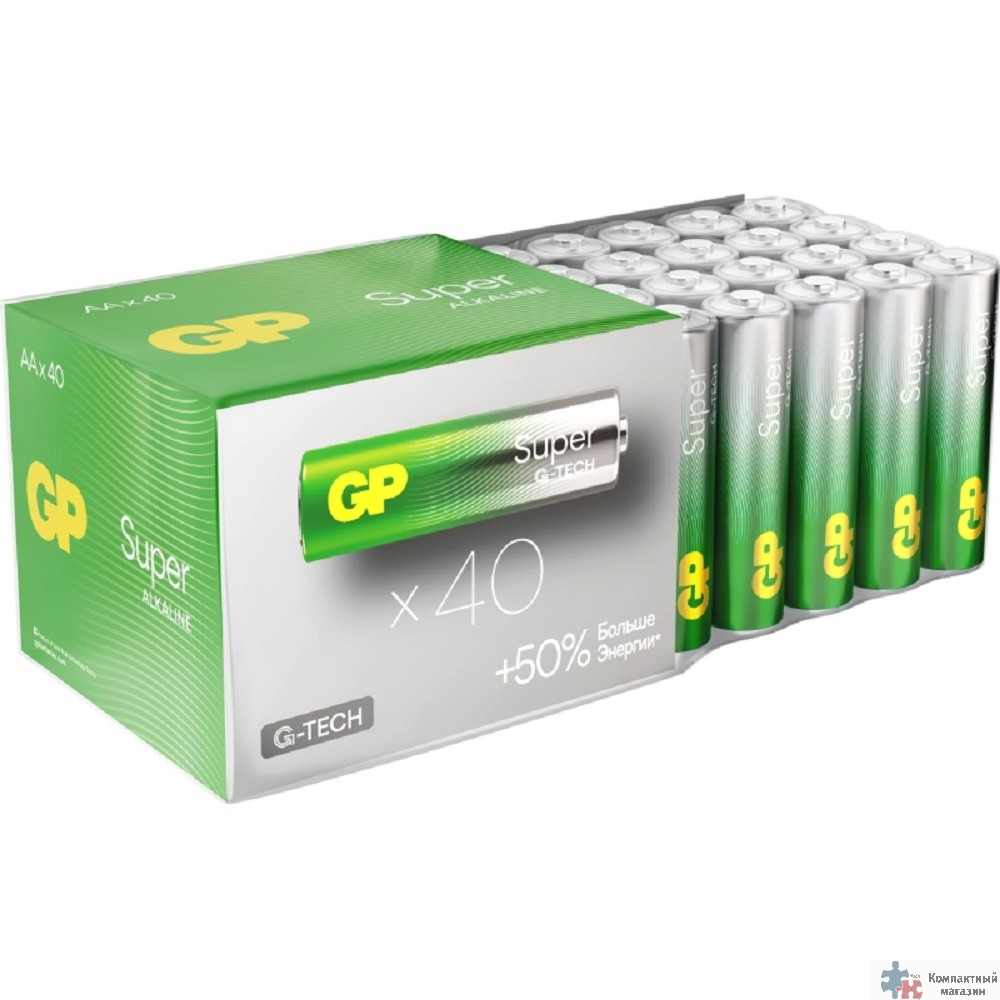 GP 15AA21-2CRSWC40 240/720 Super Alkaline G-Tech (40 шт. в уп-ке) 
