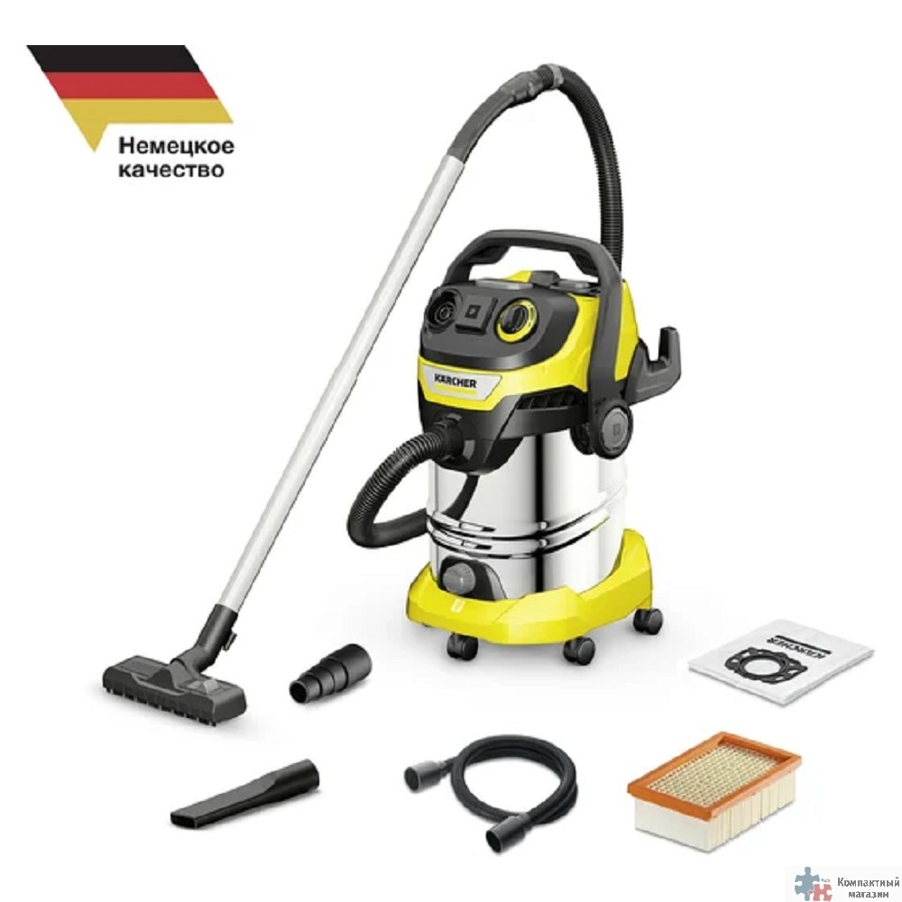 Строительный пылесос Karcher WD 6 P S V-30/6/22/T,  желтый [1.628-360.0]