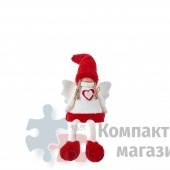 Фигура Ангел 15х10х39 см красный