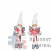 Фигурка ангел 16х8х46 см белый/красный