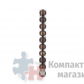 Набор новогодних шаров  6 см 10 шт. коричневый в тубусе