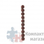 Набор пластиковых новогодних шаров  6 см красный 10 шт. в тубусе