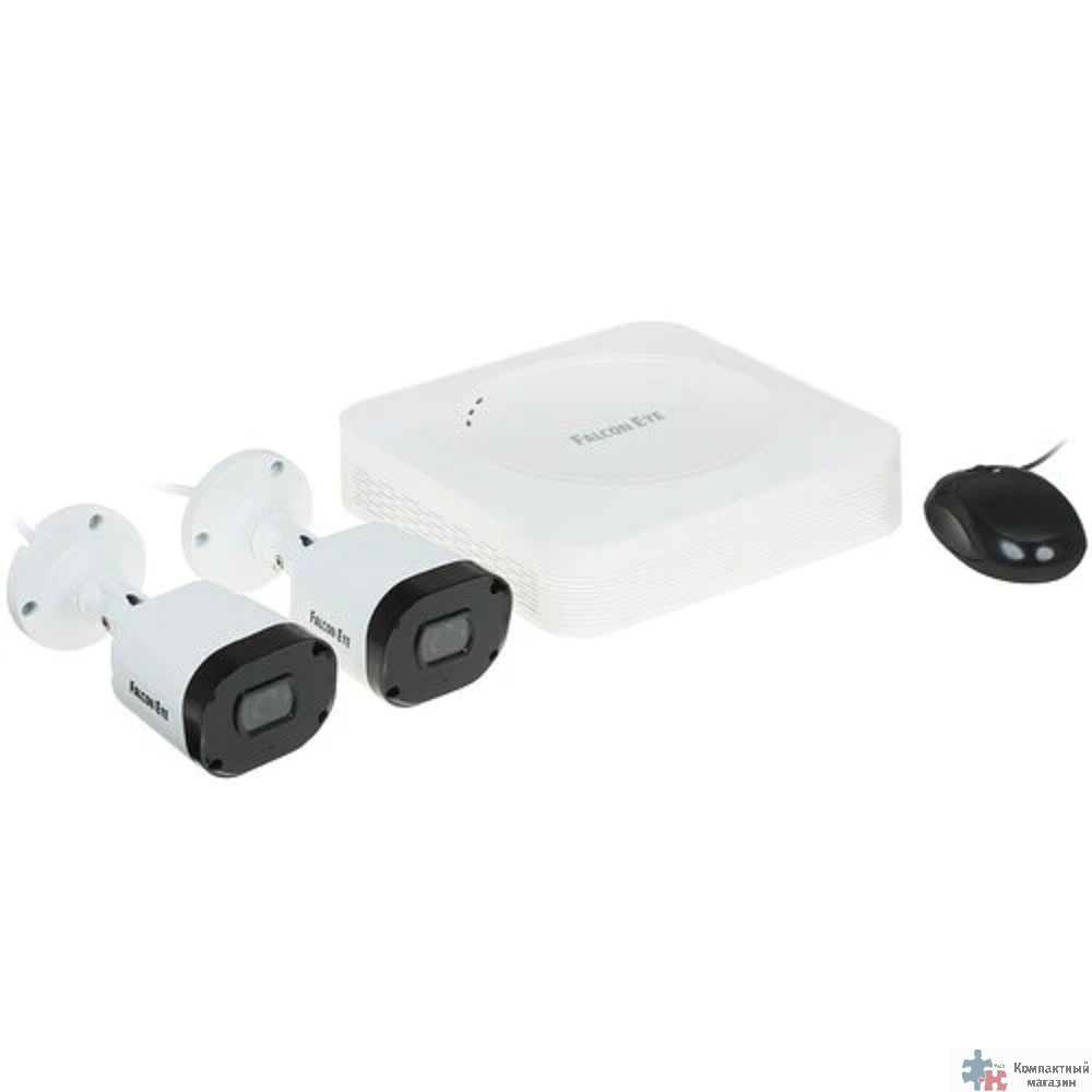 Falcon Eye FE-104MHD KIT Light SMART Комплект видеонаблюдения 4-х канальный гибридный {(AHD,TVI,CVI,IP,CVBS) регистратор; Видеовыходы: VGA;HDMI; Видеовходы: 4xBNC}
