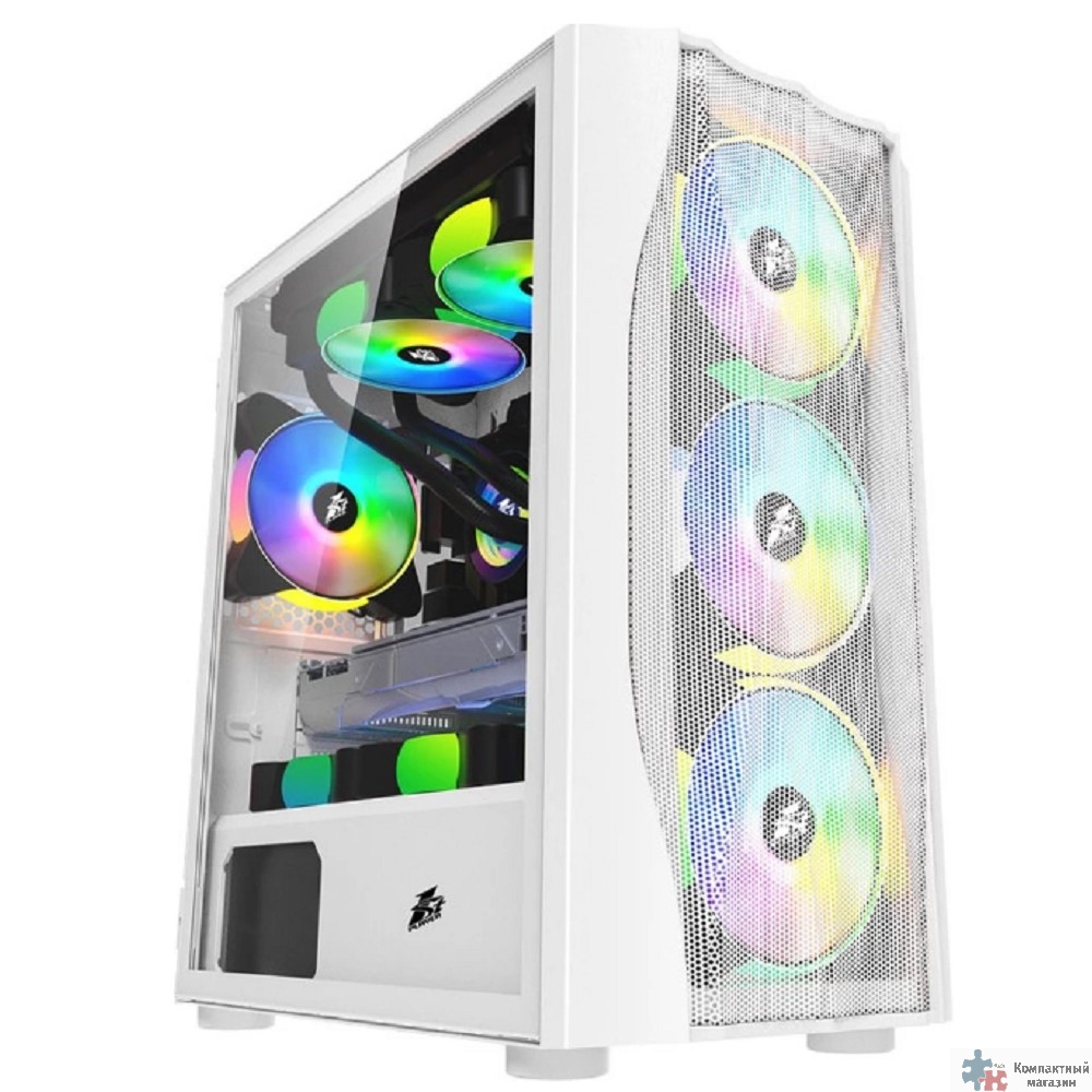 Повреждение упаковки 1STPLAYER Корпус FIREBASE X3-M White / mATX, TG / 4x120mm LED fans inc. / X3-M-WH-4F1-W