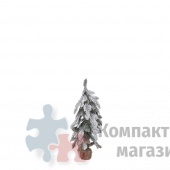 Елочка в мешочке  60*25 см с шишками заснеженная