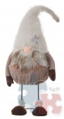 Фигурка гном 21*18*60 см белый