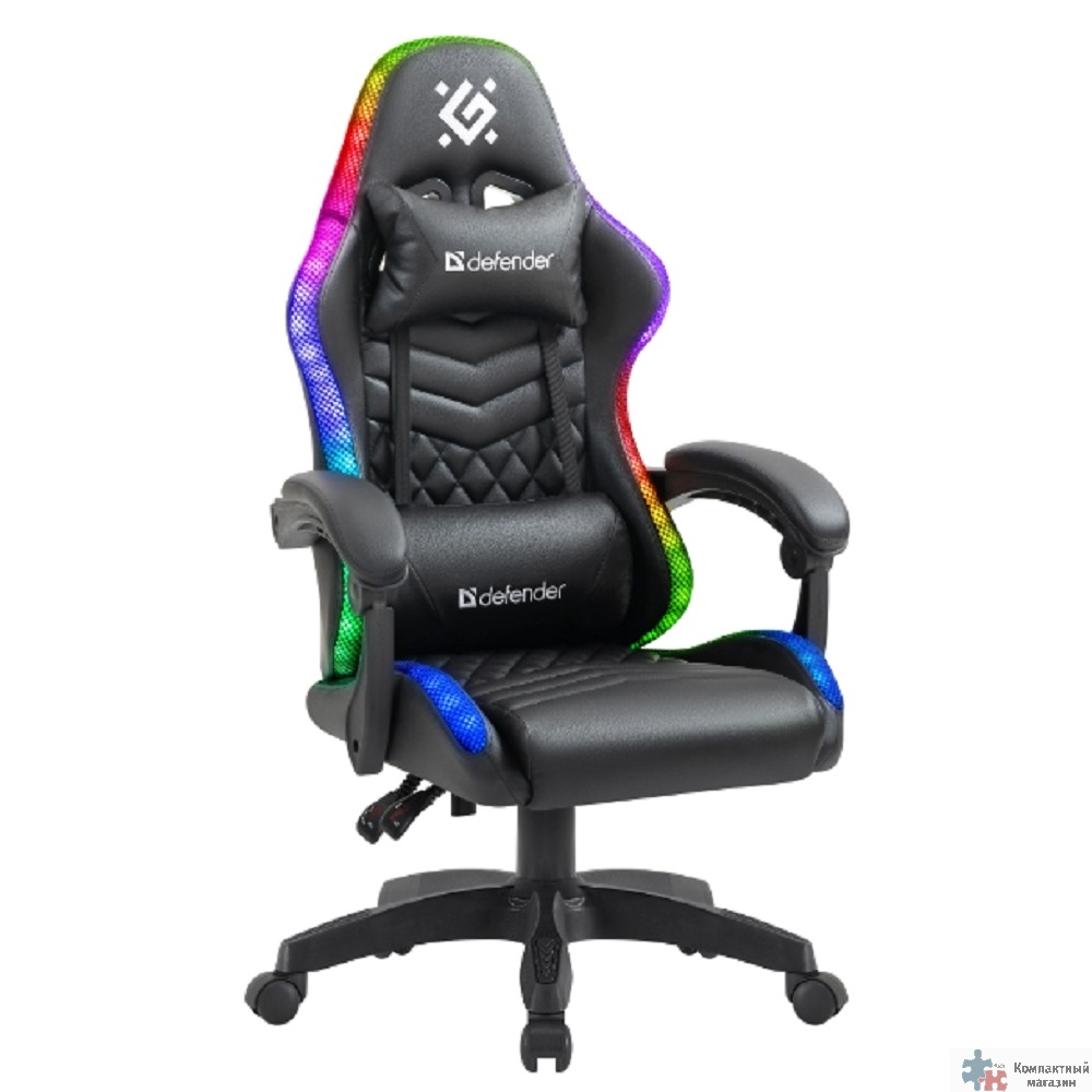 Игровое кресло Core Черный,RGB,класс 4,PU DEFENDER (64047)