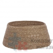 Джутовая корзина для елки коричневая 26*58 см