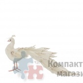 Павлин 46х17х21 см белый
