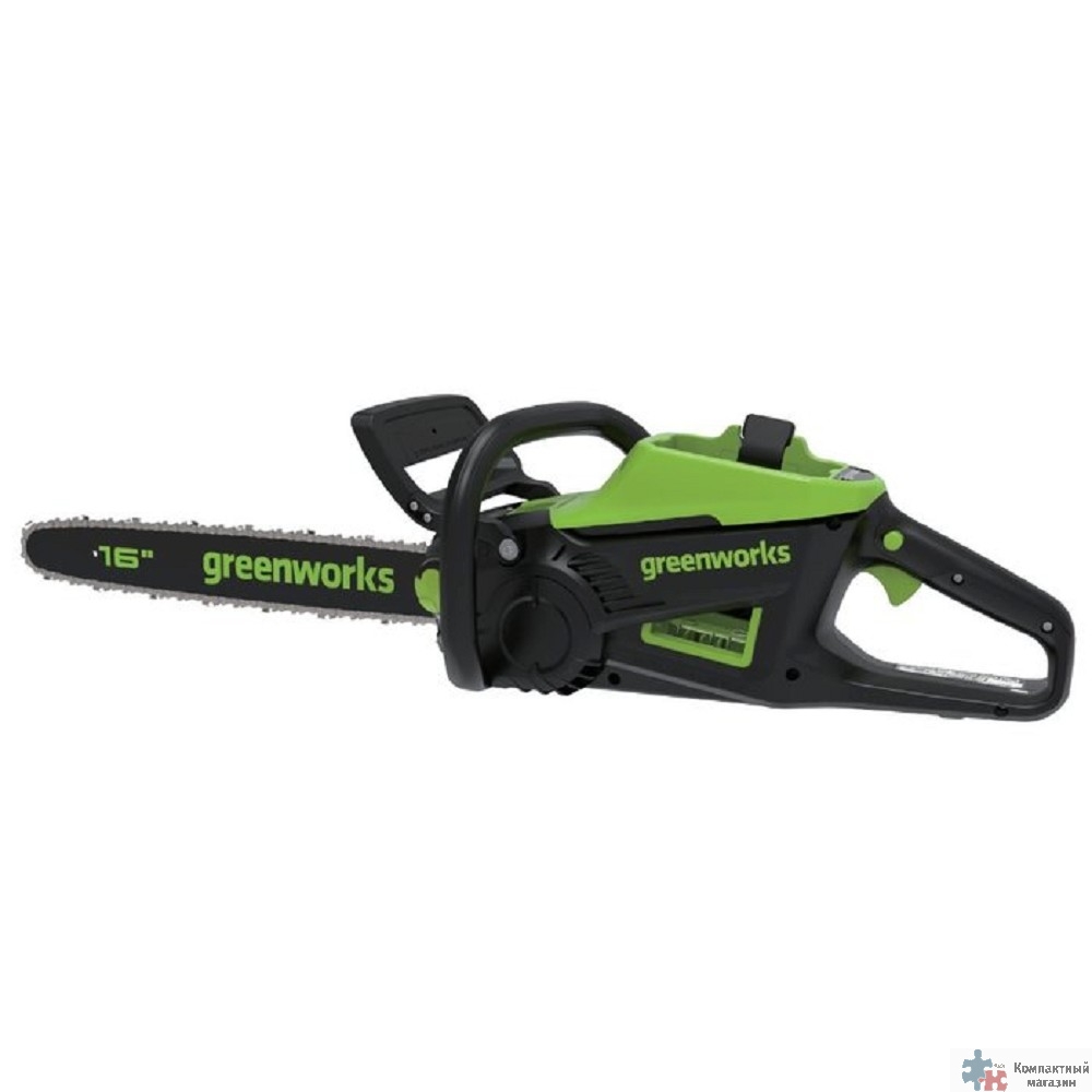 GreenWorks GD60CS25 Цепная пила аккумуляторная, 60V, 40 см, бесщеточная, 2500 Вт, без АКБ и ЗУ [2008907]
