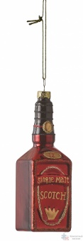 Подвеска на елку бутылка 15*3,5 см